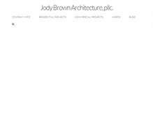 Tablet Screenshot of jodybrownarchitecture.com